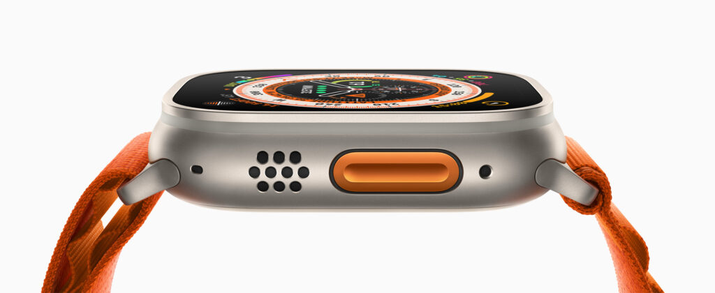 Apple Watch Ultraのアクションボタンの公式画像