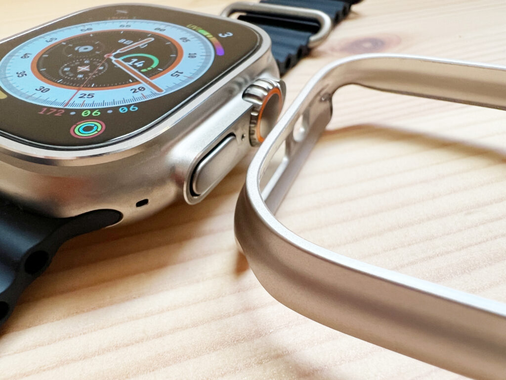 Apple Watch Ultraと TALENANA for Apple Watch Ultra ケースの色比較