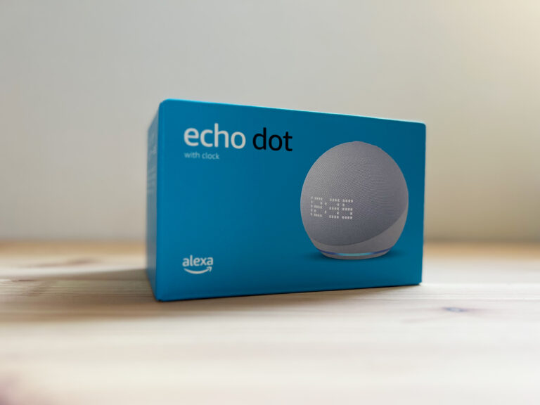 echo dot with clock(エコードット ウィズ クロック)第5世代 レビュー &メリットデメリット / 時計表示でデスク横にも